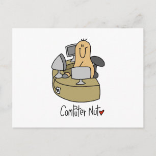 Computer Nut T-shirts and Gifts Postcard
