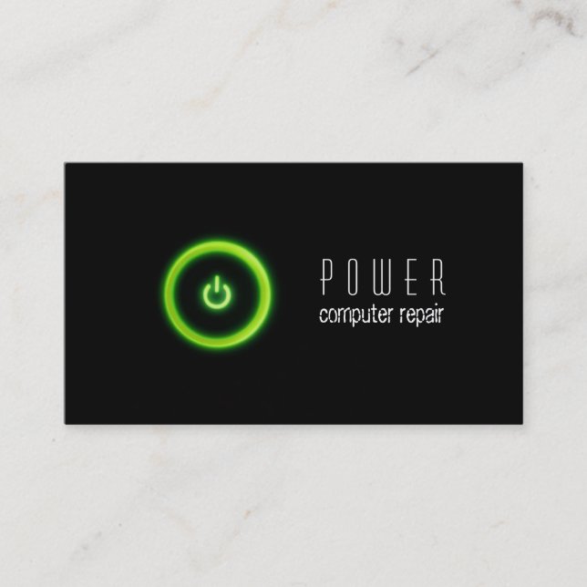 Computer, PC, Laptop Repair Business Card (Front)