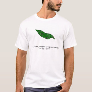 "COMPUTER POWERED T-SHIRT" circuit board and rip T-Shirt
