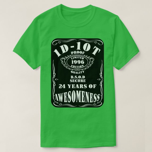 Computer Programer Information Technology IT Desig T-Shirt (Design Front)