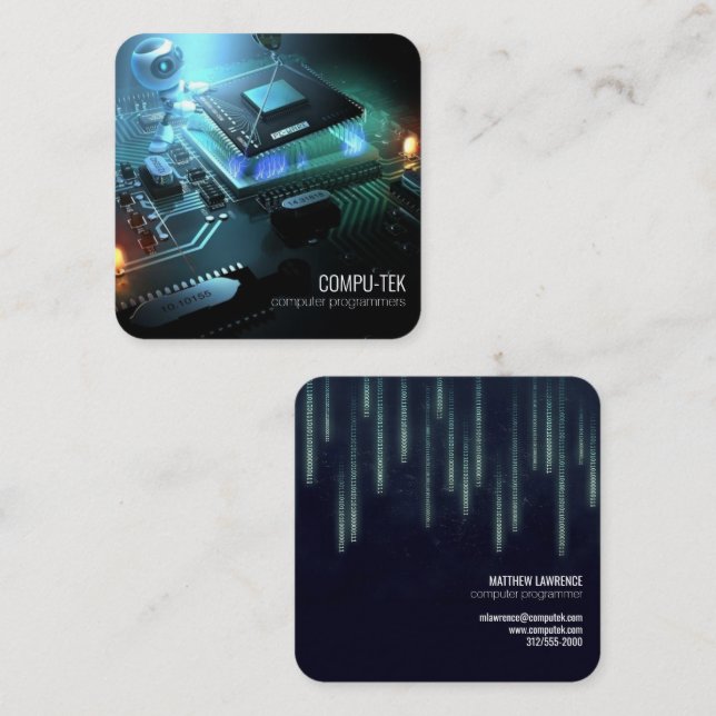 computer programmer business card (Front/Back)