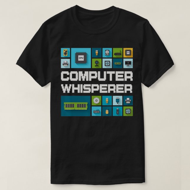 Computer Programmer Geeks Funny Saying Computer Wh T-Shirt (Design Front)