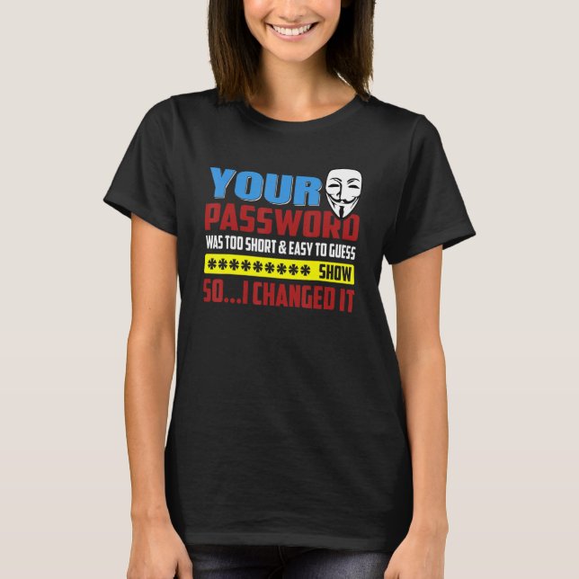 Computer Programmer Nerd Computer Hacking Hacker M T-Shirt (Front)