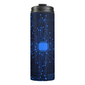 Computer Programmer Tech Circuit Board Thermal Tumbler