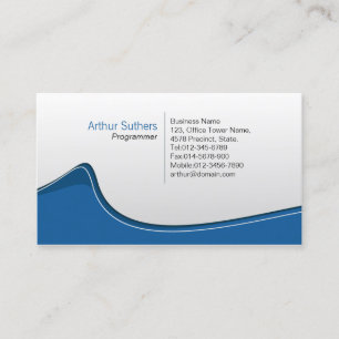 Computer Programmer Technical Elegant  Business Ca Business Card