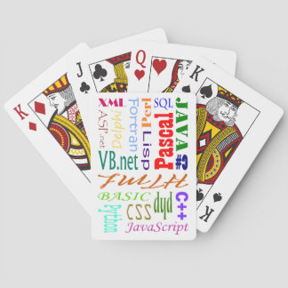 Computer Programmers Playing Cards