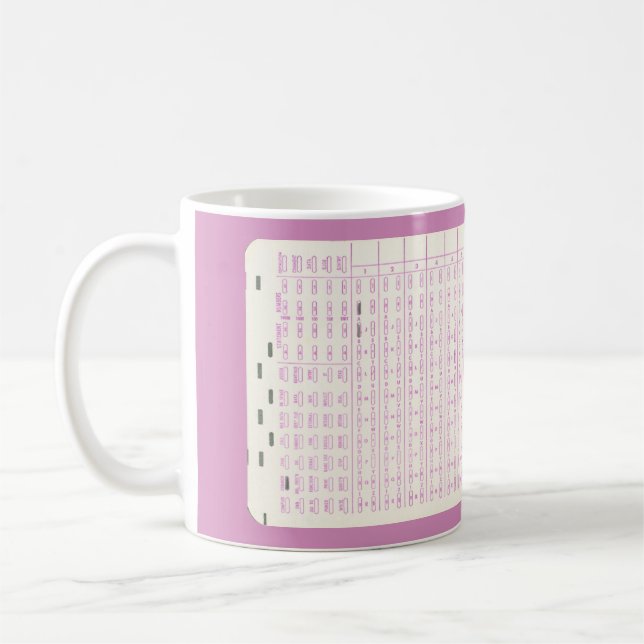 Computer Programming, Mark Sense Card Mug (Left)
