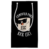 Computer Puns Kick Esc Funny Keyboard Pun Dark BG