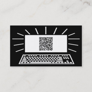 computer qr code business card