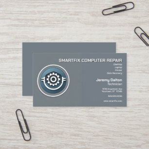 Computer Repair Computer Builder Data Recovery Business Card
