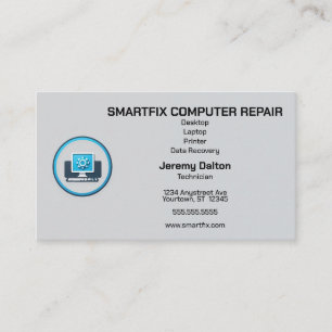 Computer Repair Data Recovery Computer Builder Business Card