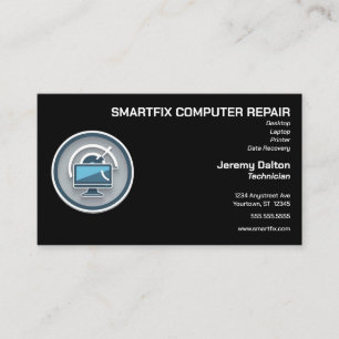 Computer Repair Data Recovery Computer Builder  Business Card