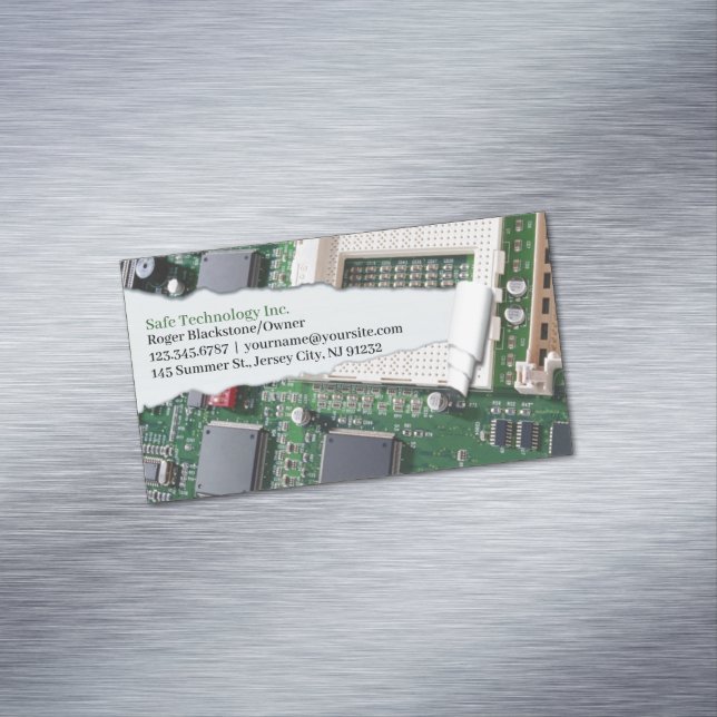 Computer Repair Magnetic Business Card (In Situ)