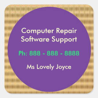 Computer Repair n Software Support Square Sticker