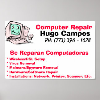 Computer Repair Poster