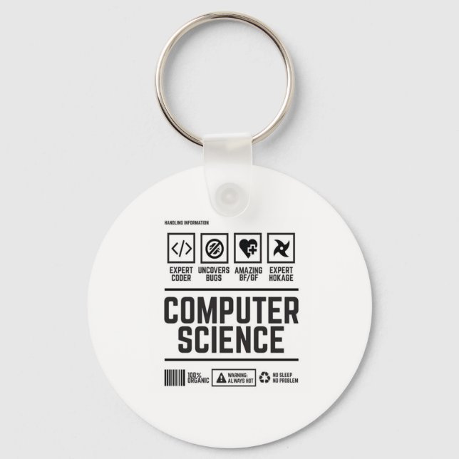 computer science key ring (Front)