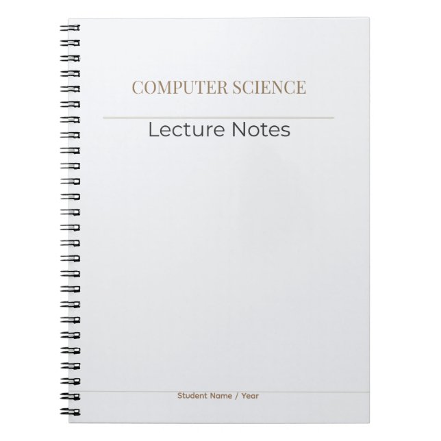 Computer Science Notebook – Minimal Academic Editi (Front)