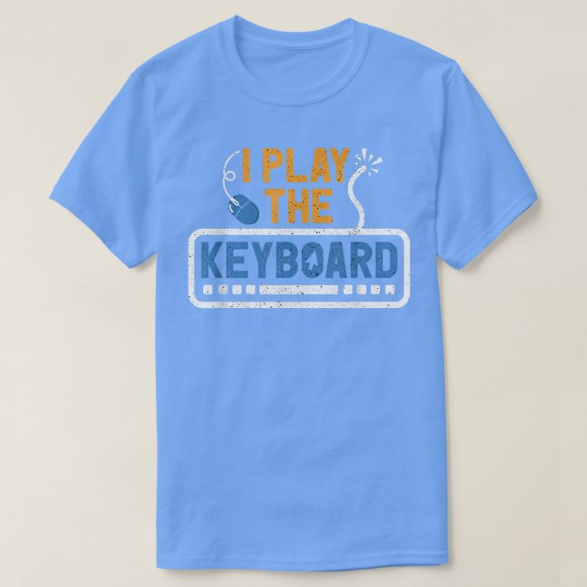 Computer Science Play Keyboard Techie Programmer C T-Shirt (Design Front)
