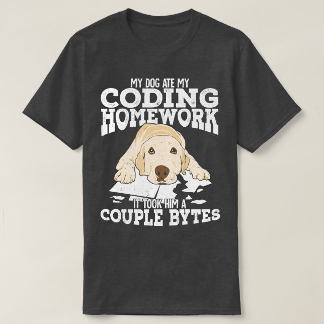 Computer Science Programmer Coding Student Gift  T-Shirt (Design Front)