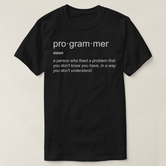 Computer Science Programmer Nerd  C Java SQL  T-Shirt (Design Front)
