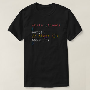 Computer Science Python Programmer Eat Code Sleep T-Shirt