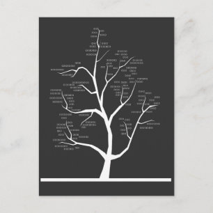Computer Science Teacher binary code Tree Postcard