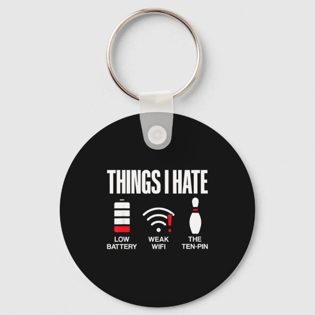 Computer Science Things I Hate Low Battery Weak Sc Key Ring (Front)