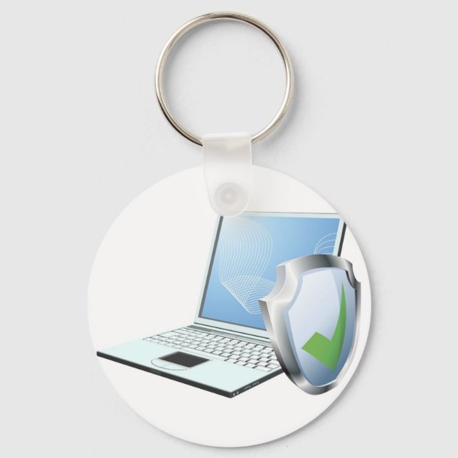 Computer security concept key ring (Front)