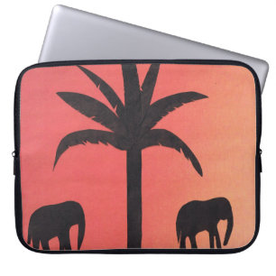 Computer Sleeve with Elephant Design