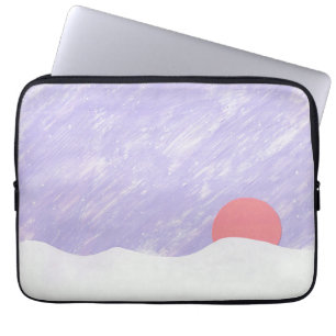 Computer Sleeve with Sunset Design
