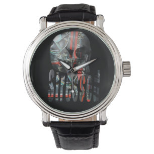 Computer Stressed Skull Head, Watch