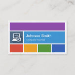 Computer Teacher - Creative Modern Metro Style Business Card<br><div class="desc">All text style,  colours,  sizes can be modified to fit your needs. If you need any customisation,  please contact me.


Hope you will like it!</div>