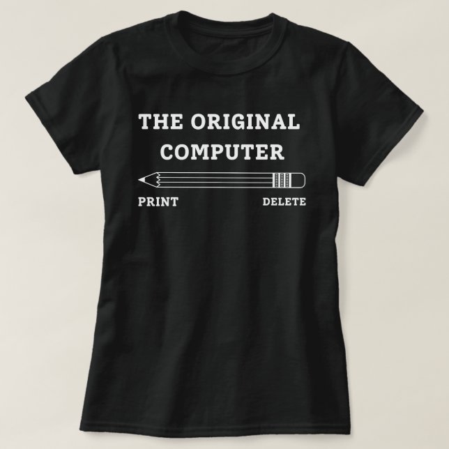 Computer Teacher T-Shirt, Technology Teacher Shirt (Design Front)