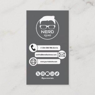 Computer Tech Guy Nerdy Business Card