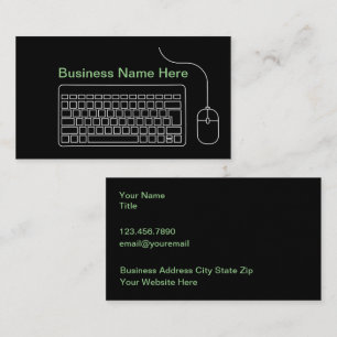 Computer Technology Theme Business Cards