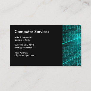 Computer Theme Business Cards