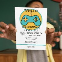 Computer Video Game Player Levelling Up Birthday