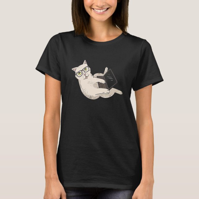 Computer Whisperer Cat It Professional Engineer T-Shirt (Front)