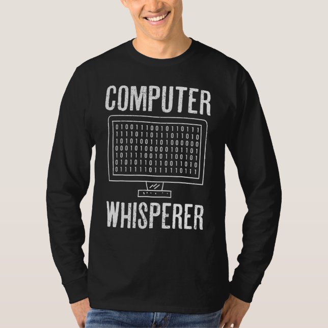 Computer Whisperer Help Desk Specialist Technical  T-Shirt (Front)