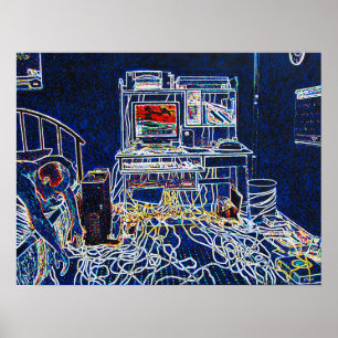 Computers and Wires Poster