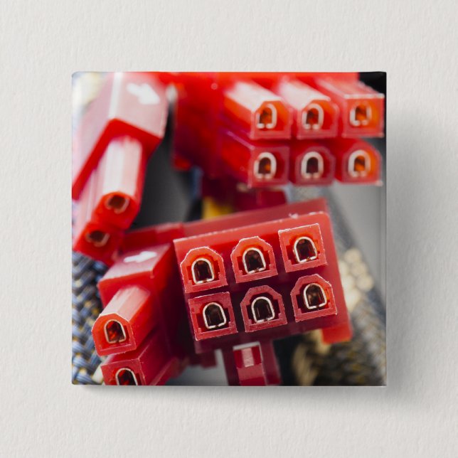 Computers Cable Connector 15 Cm Square Badge (Front)