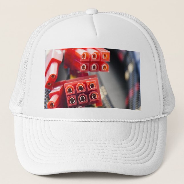 Computers Cable Connector Trucker Hat (Front)