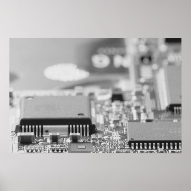 Computer's chip closeup poster (Front)
