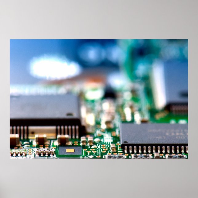 Computer's chip closeup poster (Front)