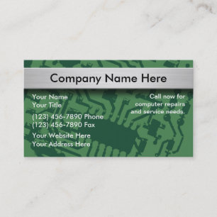 Computers Repair Business Cards