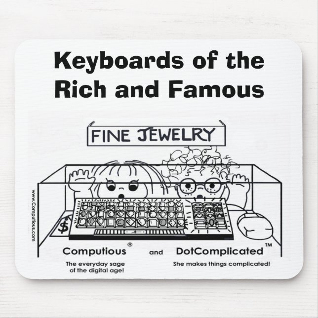 Computious & DotComplicated(TM) Bling-Bling Mouse Pad (Front)