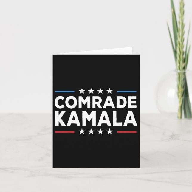 Comrade Kamala Anti Kamala Harris  Card (Front)