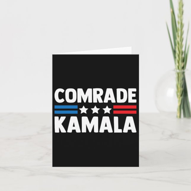 Comrade Kamala Anti Kamala Harris  Card (Front)