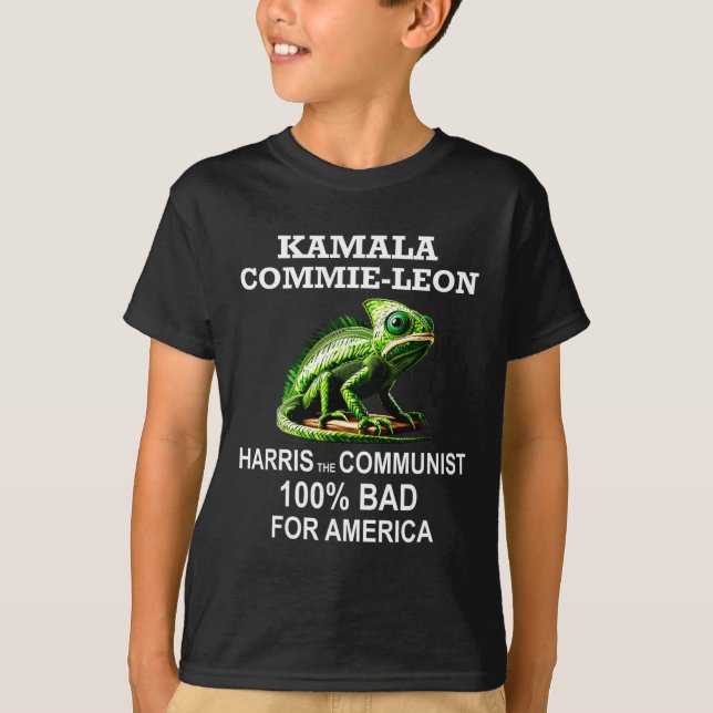 Comrade Kamala Commie Leon Commieleon Communist Ha T-Shirt (Front)