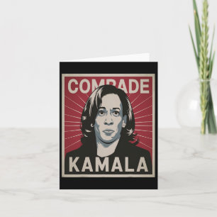 Comrade Kamala Funny Shirt Political Komrade Comra Card